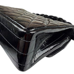 Chanel Vintage Black Leather In The Business Flap Handbag 1996