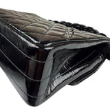 Chanel Vintage Black Leather In The Business Flap Handbag 1996