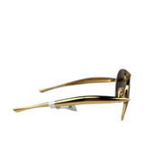 Bottega Veneta BV1305S Shiny Gold Pilot Sunglasses