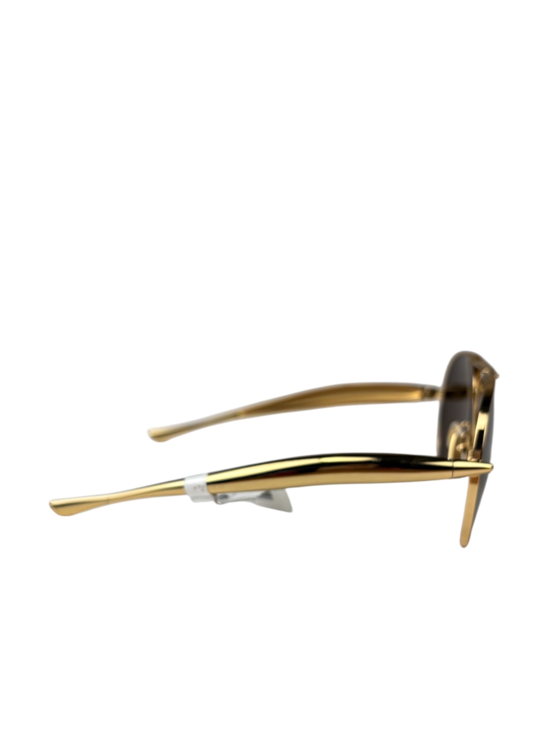 Bottega Veneta BV1305S Shiny Gold Pilot Sunglasses