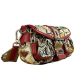 Prada Multicolor Nylon Leather Trim Shoulder Bag