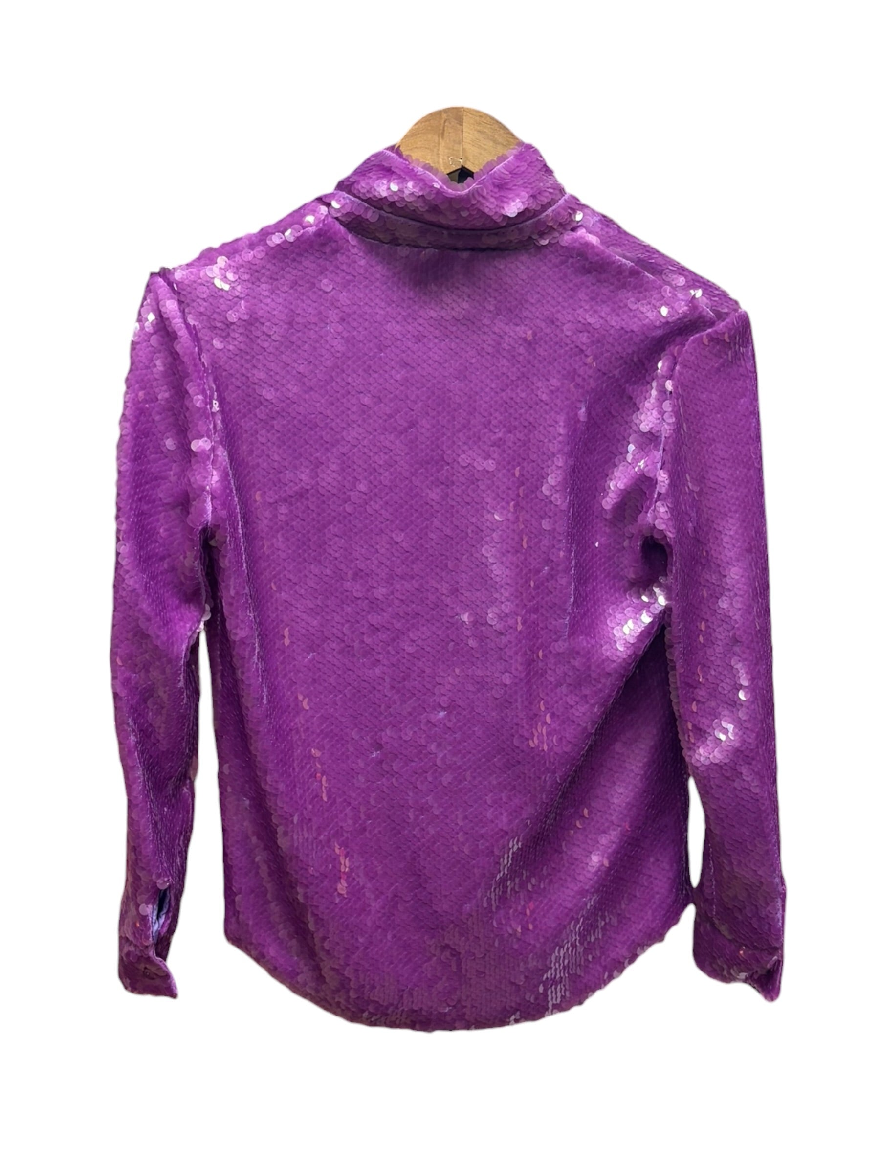 Gucci Purple Vault La Veste Sequin Long Sleeve Shirt