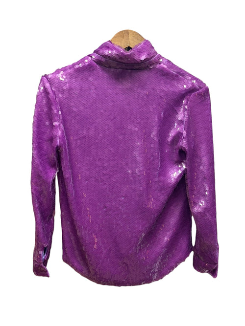 Gucci Purple Vault La Veste Sequin Long Sleeve Shirt