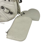 Balenciaga White Lambskin Le Cagole Shoulder Bag
