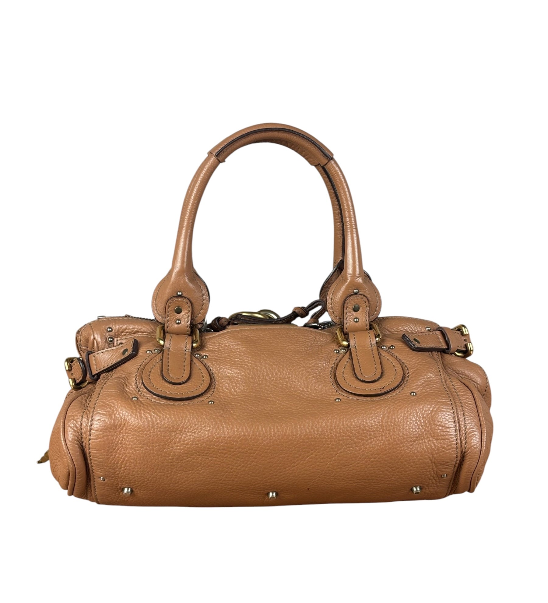Chloe Vintage Tan Leather Paddington Shoulder Bag