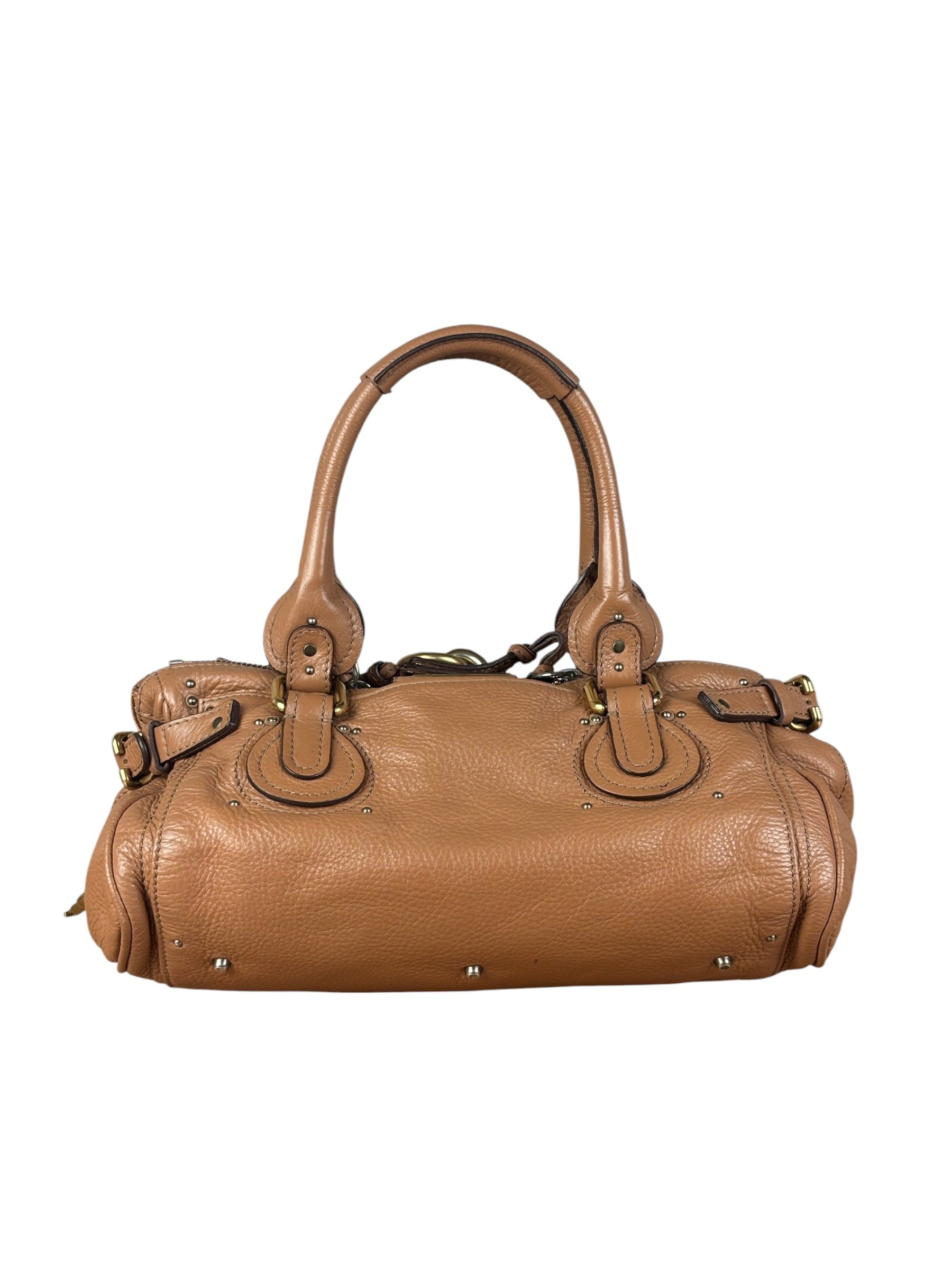 Chloe Vintage Tan Leather Paddington Shoulder Bag