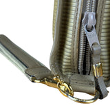 YSL Vintage Grey Leather Travel Pouch