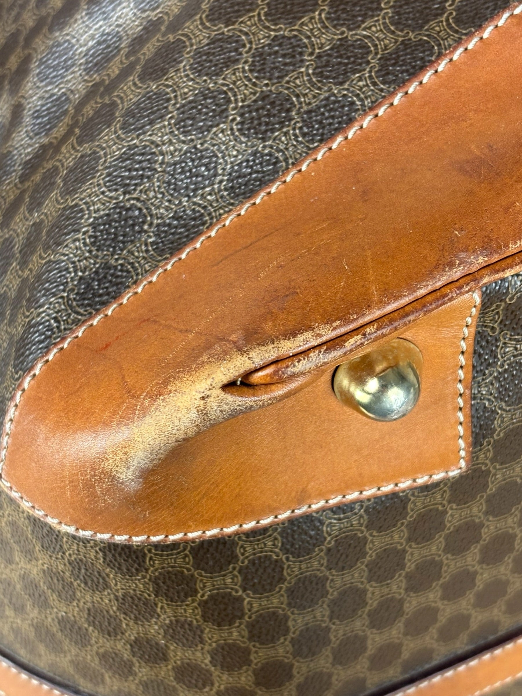 Celine Vintage Macadam Weekender Travel Bag