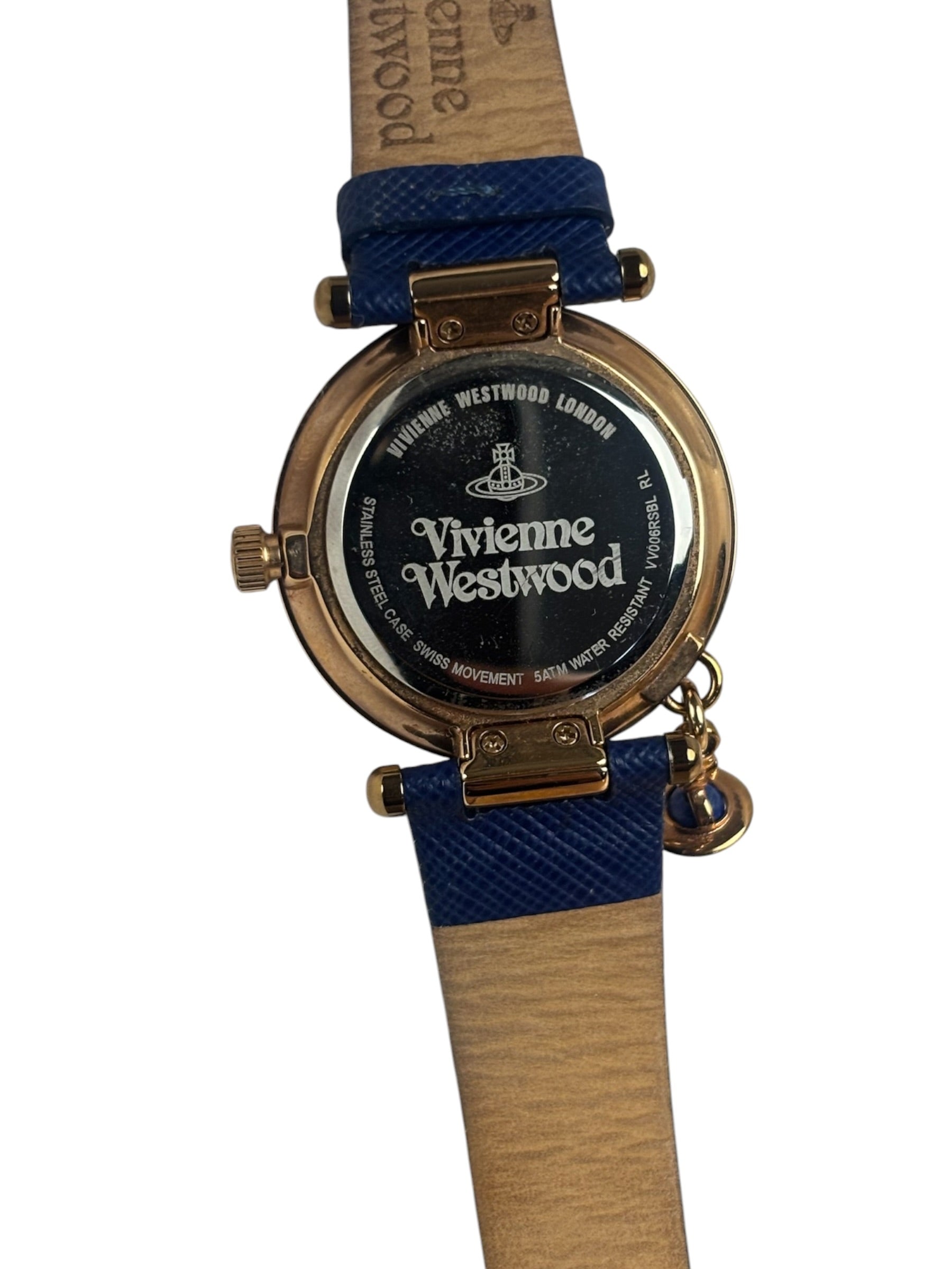 Vivienne Westwood Vibrant Blue/Rose Gold Orb Pop VV006RSBL