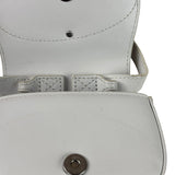 Diesel White Leather 1DR XS Two-Way Mini Bag