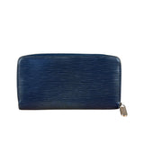 Louis Vuitton Blue Epi Leather Zip Wallet