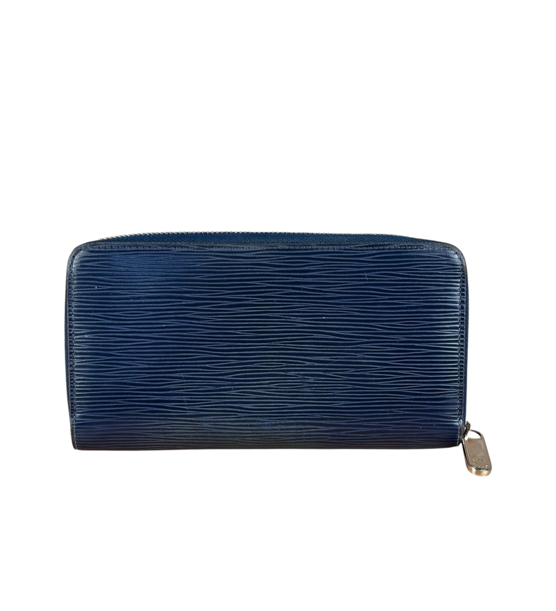 Louis Vuitton Blue Epi Leather Zip Wallet