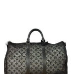 Louis Vuitton x Virgil Abloh Black Leather Trim Monogram Keepall 50
