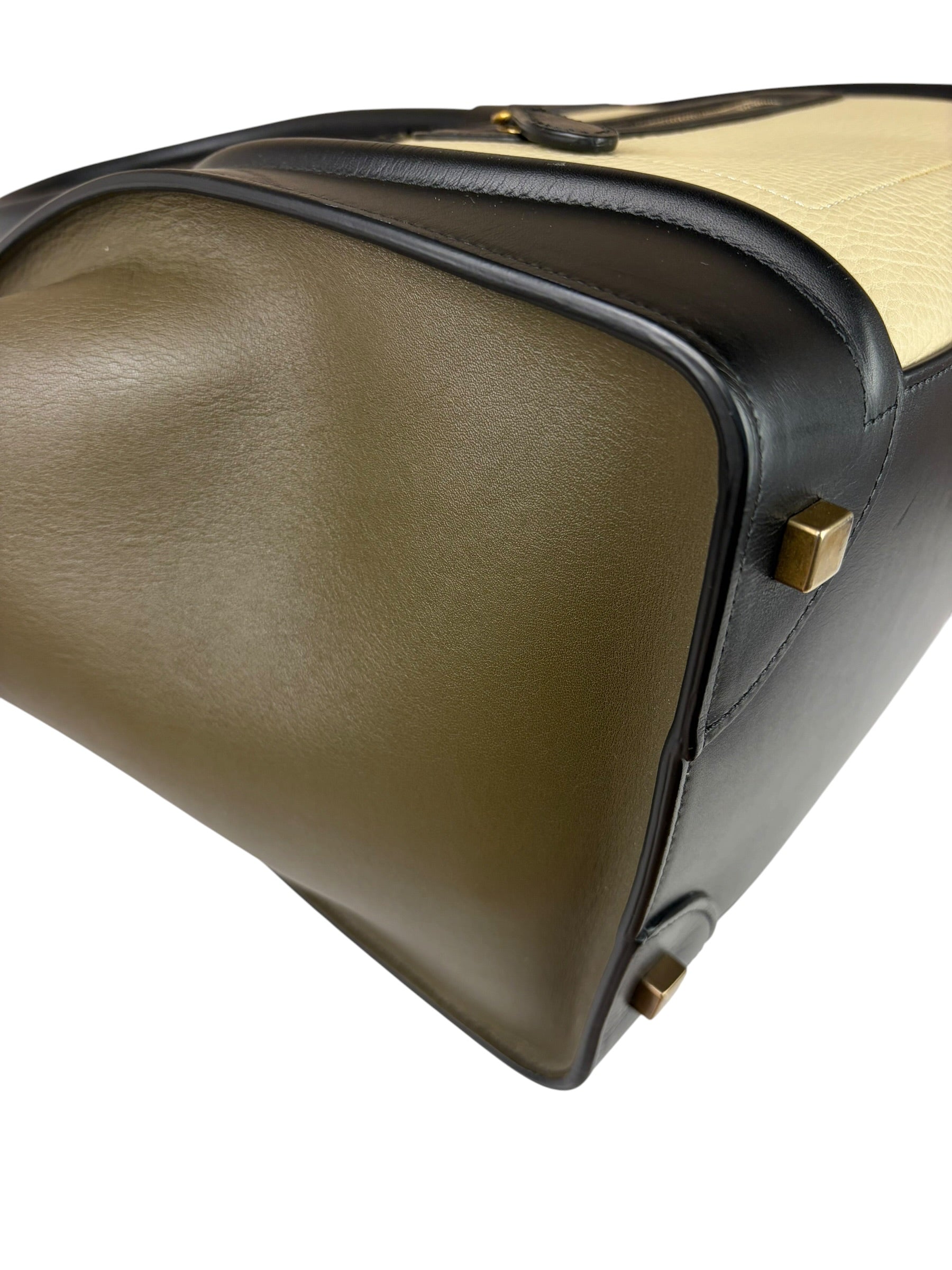 Celine Tri-Color Luggage Tote Bag