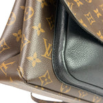 Louis Vuitton Black Leather/ Monogram Marignan 2Way Bag