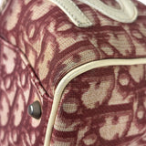 Christian Dior Vintage Red Trotter Boston Bag