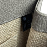 Gucci Grey Calfskin Interlocking Small G Shoulder Bag