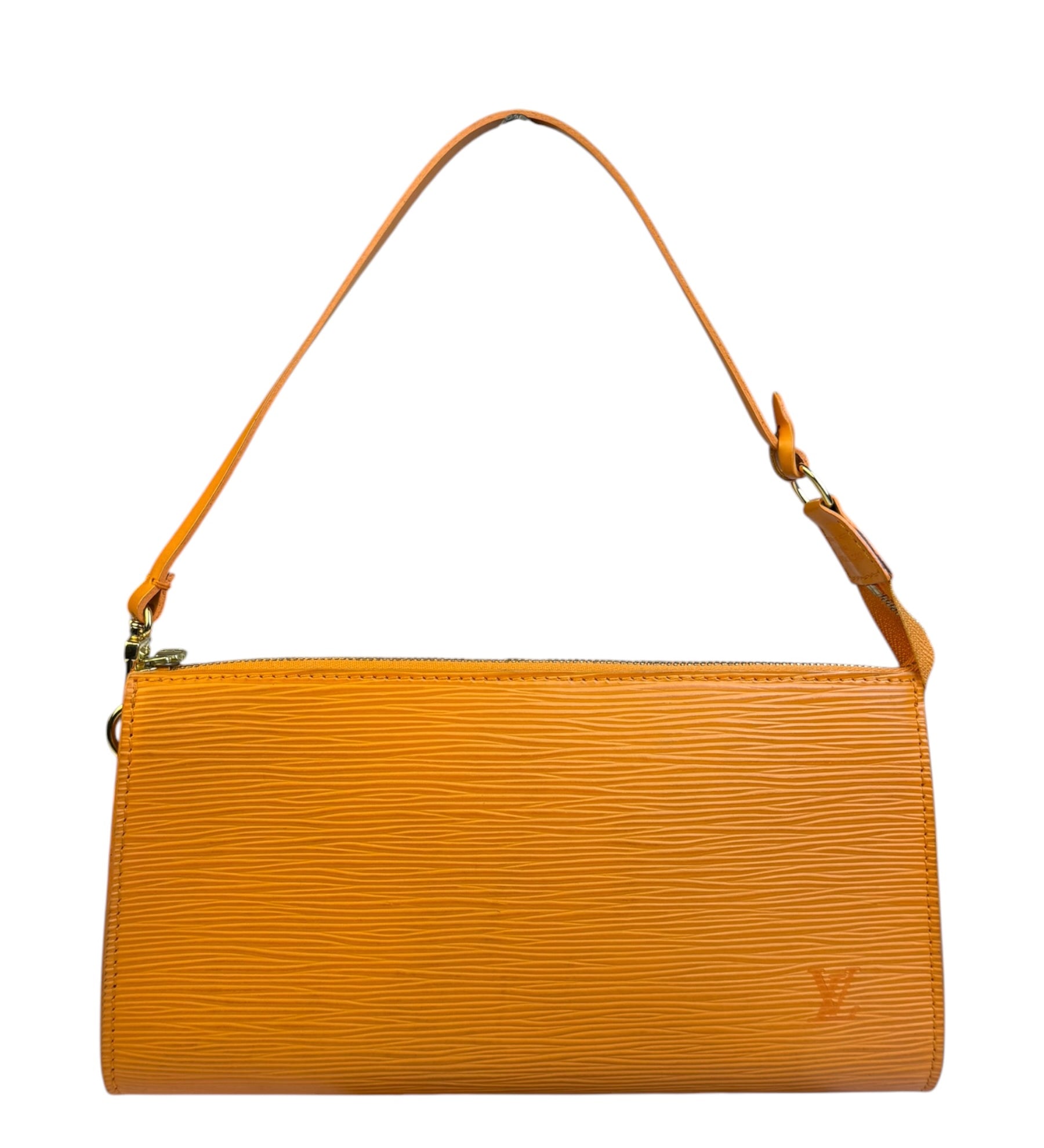 Louis Vuitton Orange Epi Leather Pochette