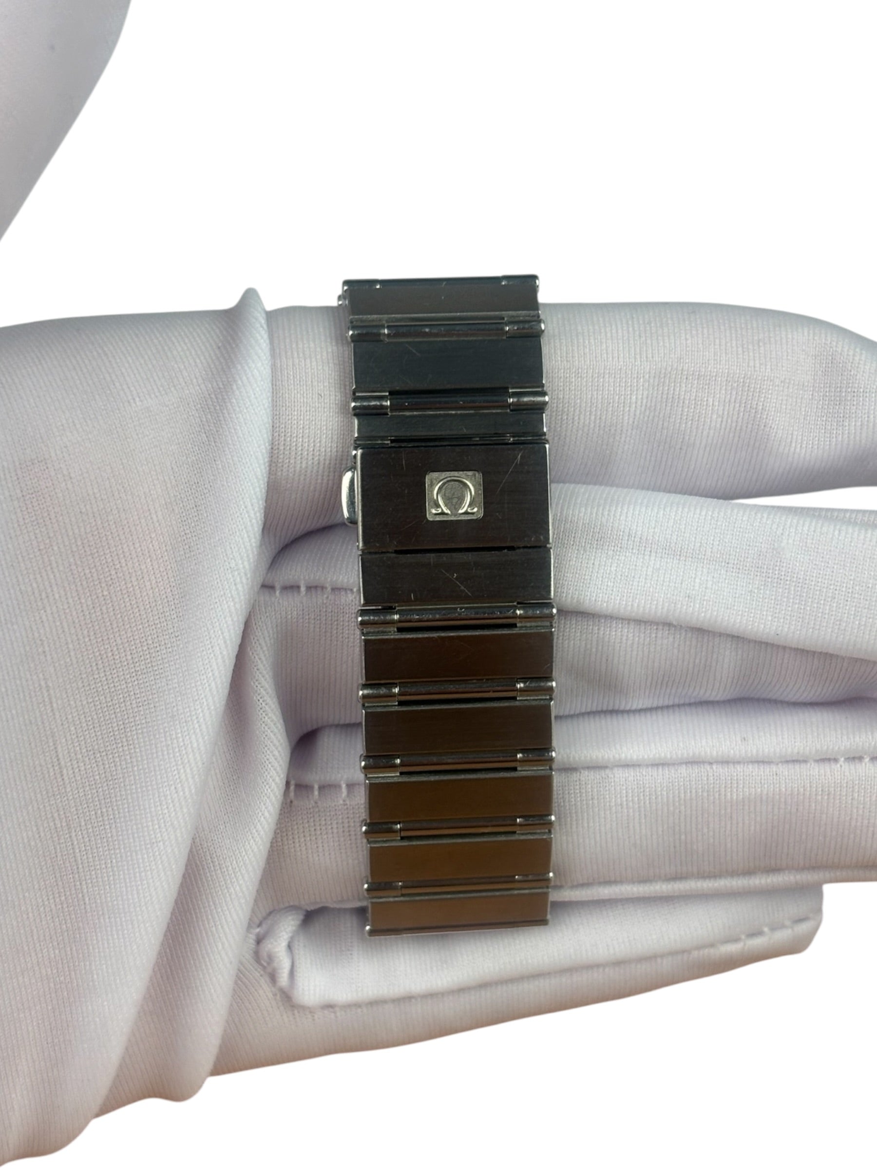 Omega Constellation White Dial Blue Hands