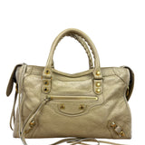 Balenciaga Beige Leather Le City Small Two-Way Bag