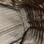 Prada Vintage Jacquard Logo Tote Brown