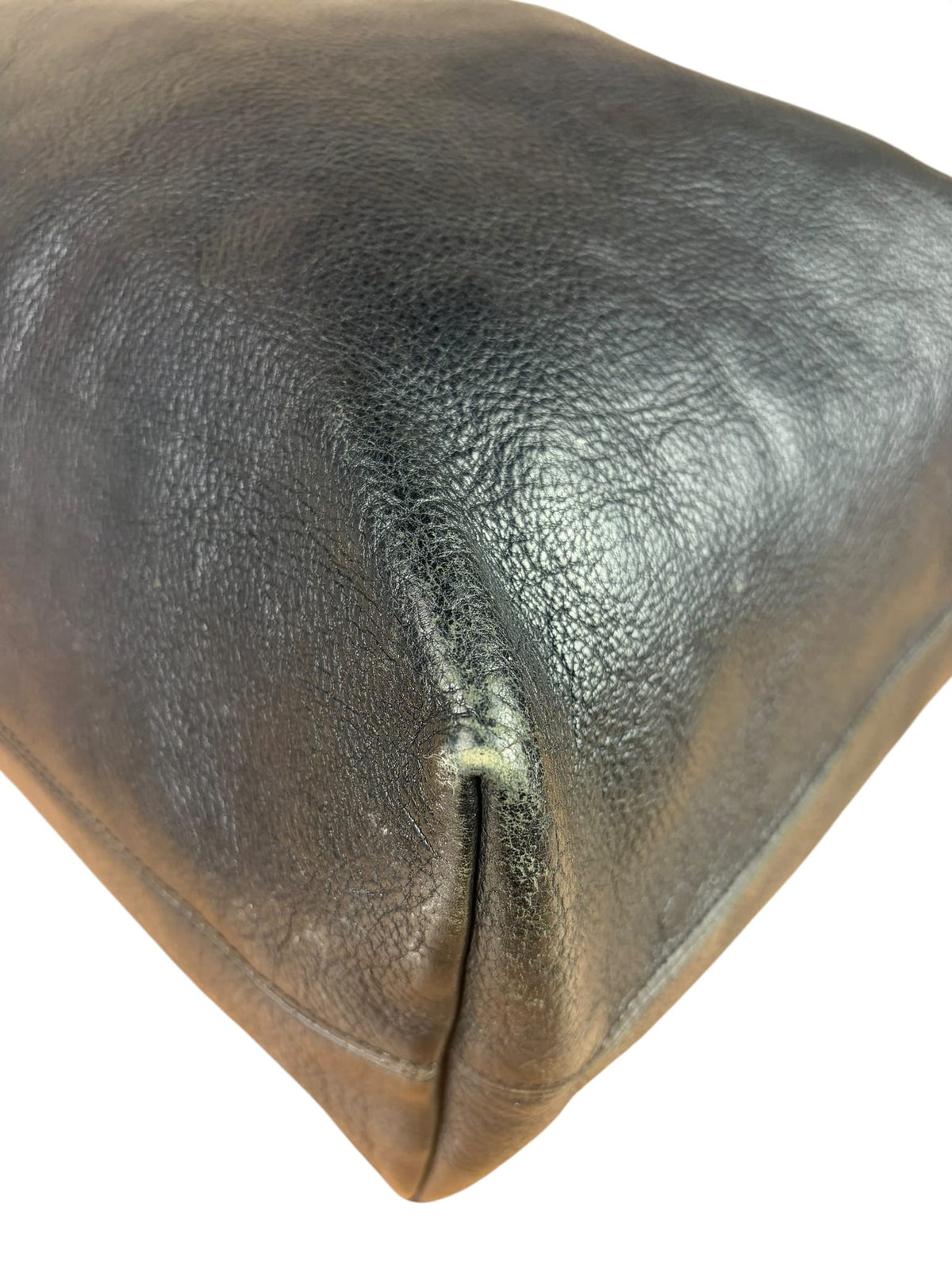 Chrome Hearts Black Leather Large Tote