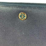 Chanel Navy Blue Long Zip Wallet