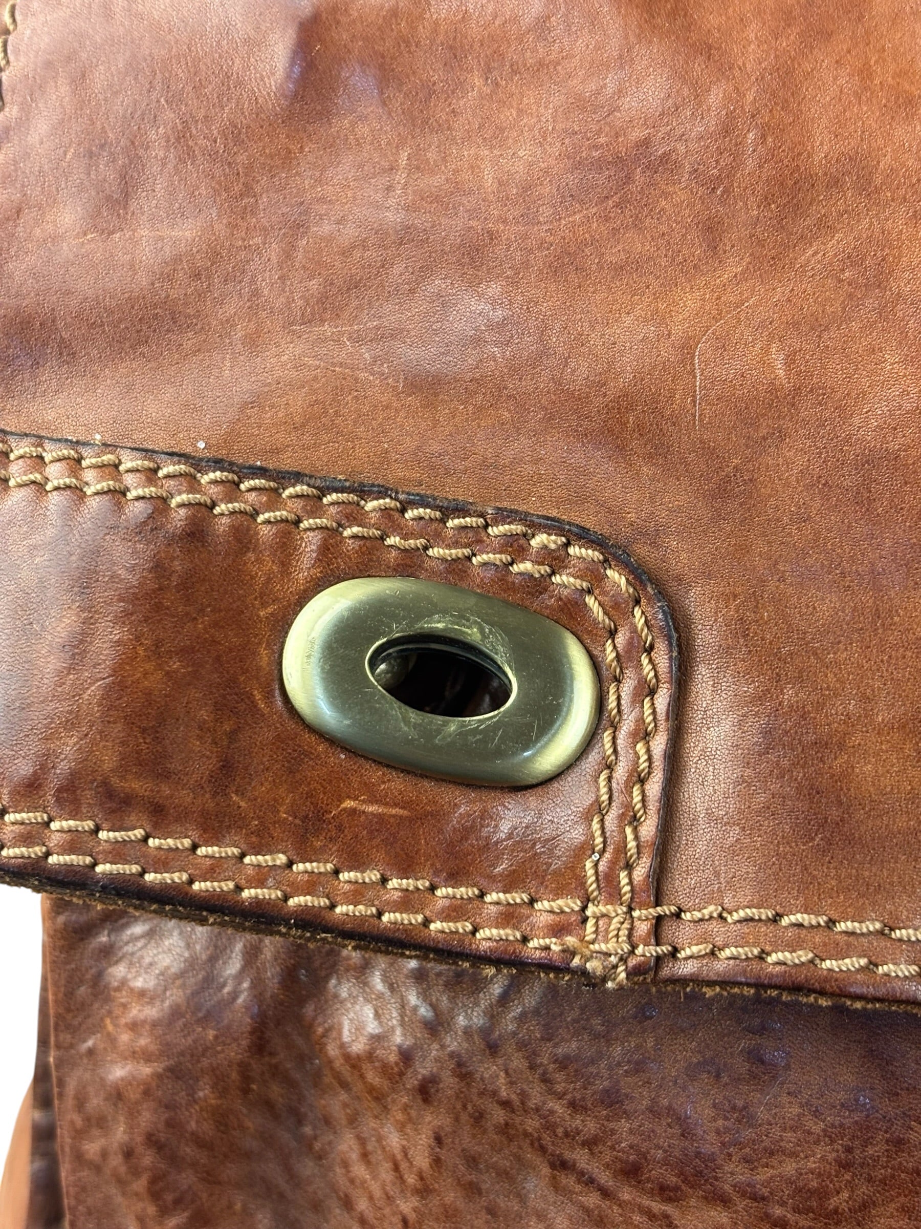 Campomaggi Brown Leather Messenger Bag