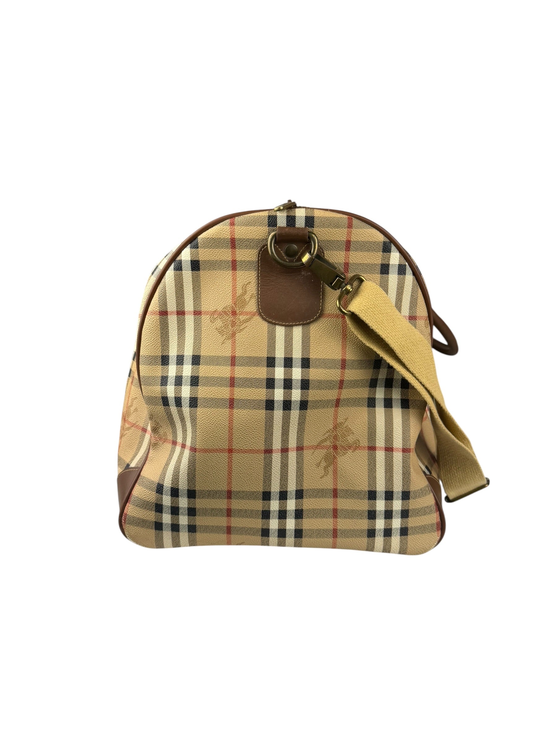 Burberry Vintage House Check Duffel Bag