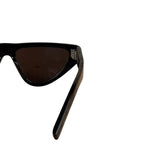 Yves Saint Laurent Black New Wave Sunglasses SL 468