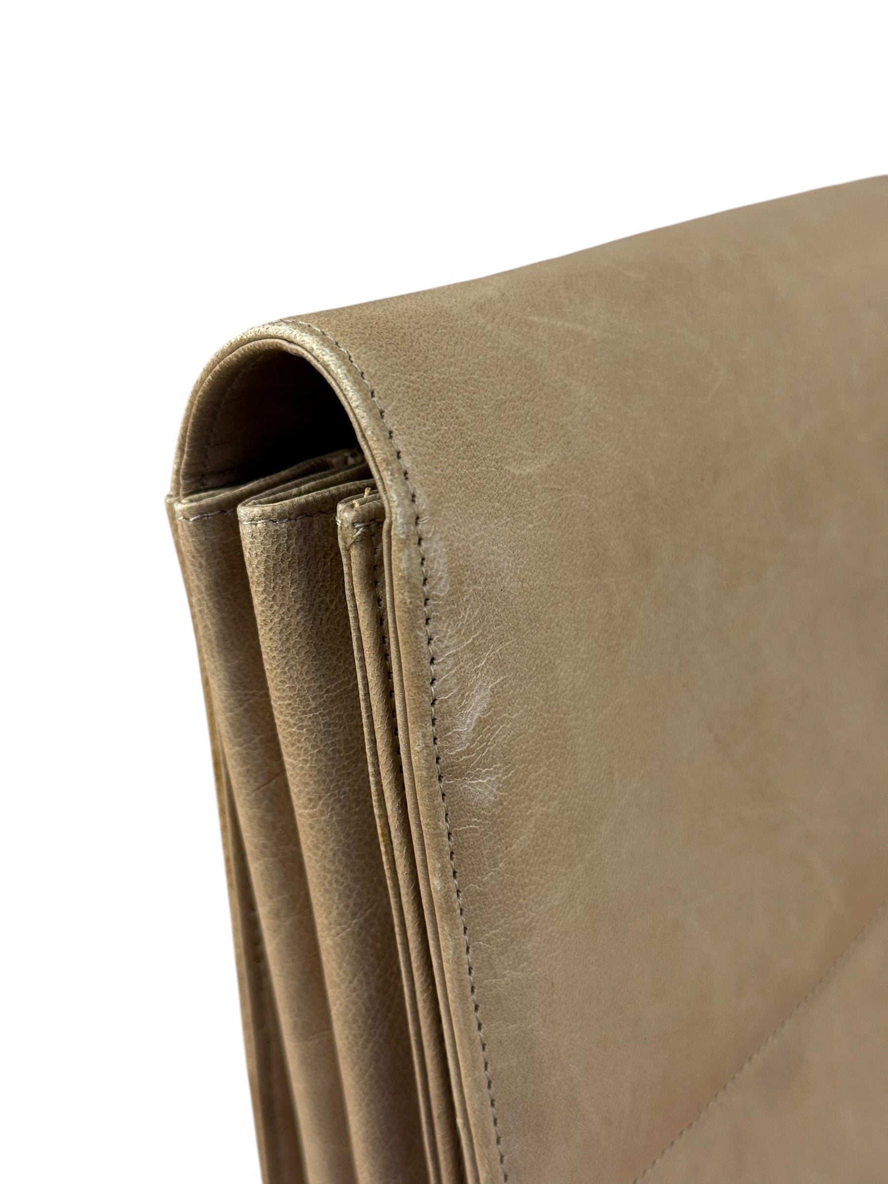 Bally Leather Bow Clutch