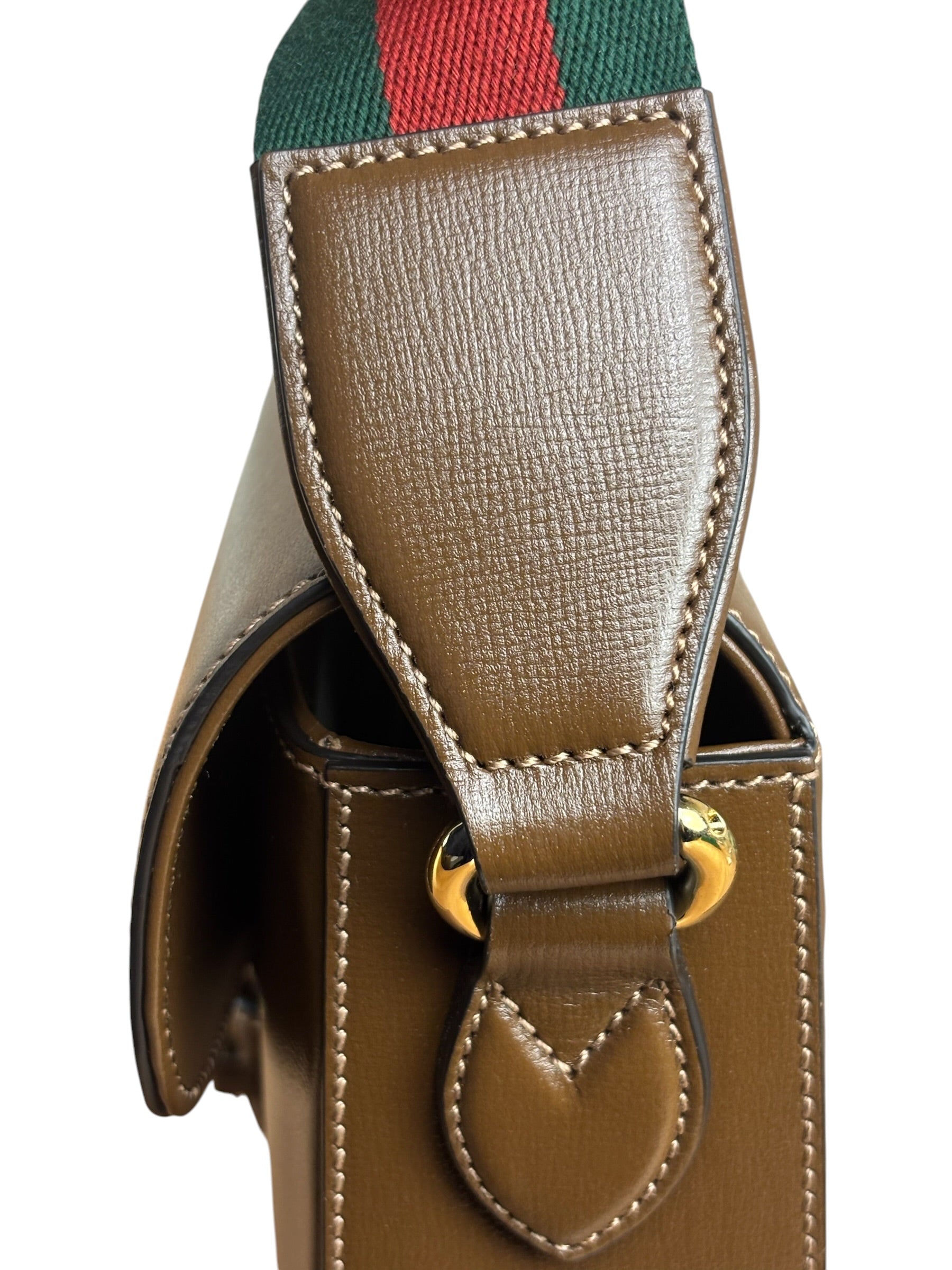 Gucci Tan Brown 1955 Horsebit Shoulder Bag