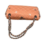 Chanel Pink Paisley Bandana Print Flap Bag