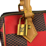 Louis Vuitton Red Pop Damier Nano Speedy Bandouliere Two-Way Bag