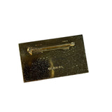 Chanel Vintage gold Plated Logo Brooch