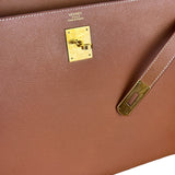 Hermes Kelly 32 Sellier Epsom Gold Handbag 1995