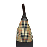 Burberry Vintage House Check Canvas/Leather Shoulder Bag