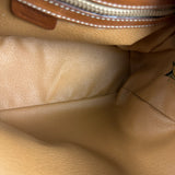Celine Vintage Leather Macadam Dome Hand Bag