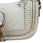 Gucci Limited Edition White Leather Marrakech Satchel Shoulder Bag
