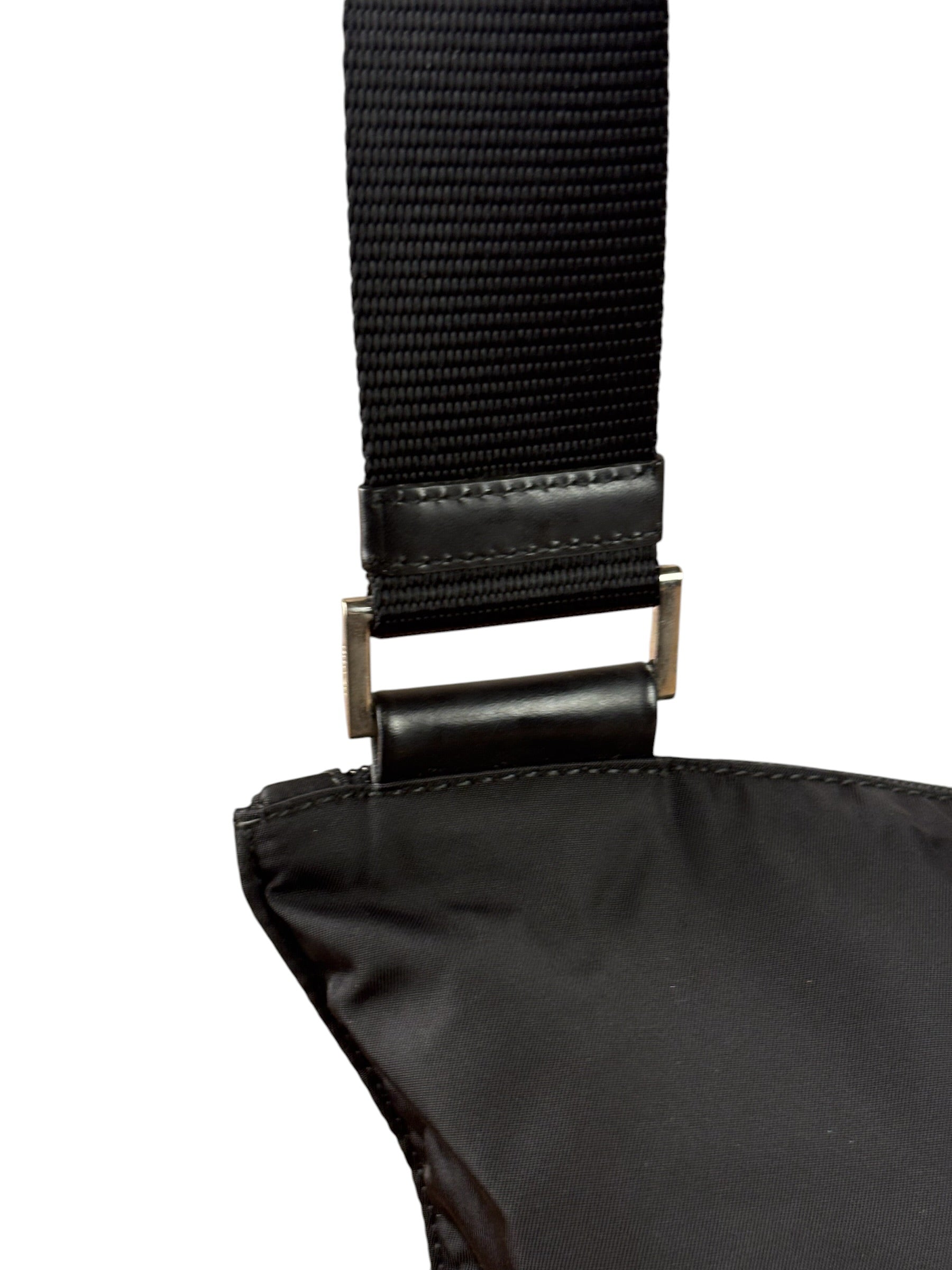 Prada Vintage Tessuto Nylon Asymmetrical Crossbody