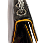 Chanel Black Patent Orange Trim 2.55 Flap 2009