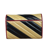 Gucci Stripped Multicolor Marmont Wallet on Chain