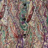 1980s Yves Saint Laurent Silk Multicolor Paisley Blouse