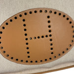 Hermes Brown Leather Trim Evelyne 2004