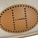 Hermes Brown Leather Trim Evelyne 2004