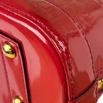 Louis Vuitton Red Vernis Alma BB Handbag