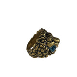 Gucci Crystal Lion Head Ring