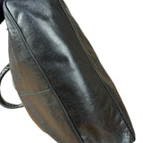 Balenciaga Vintage Black Leather Classic Square Zip Shoulder Tote Bag