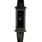 Gucci 1500L Black Dial Bangle Band