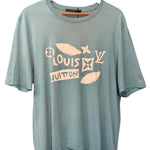 Louis Vuitton Turquoise Blue Cotton T-shirt